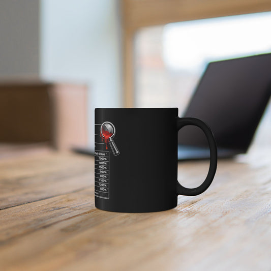 Mortavox True Crime Facts Mug, 11 oz