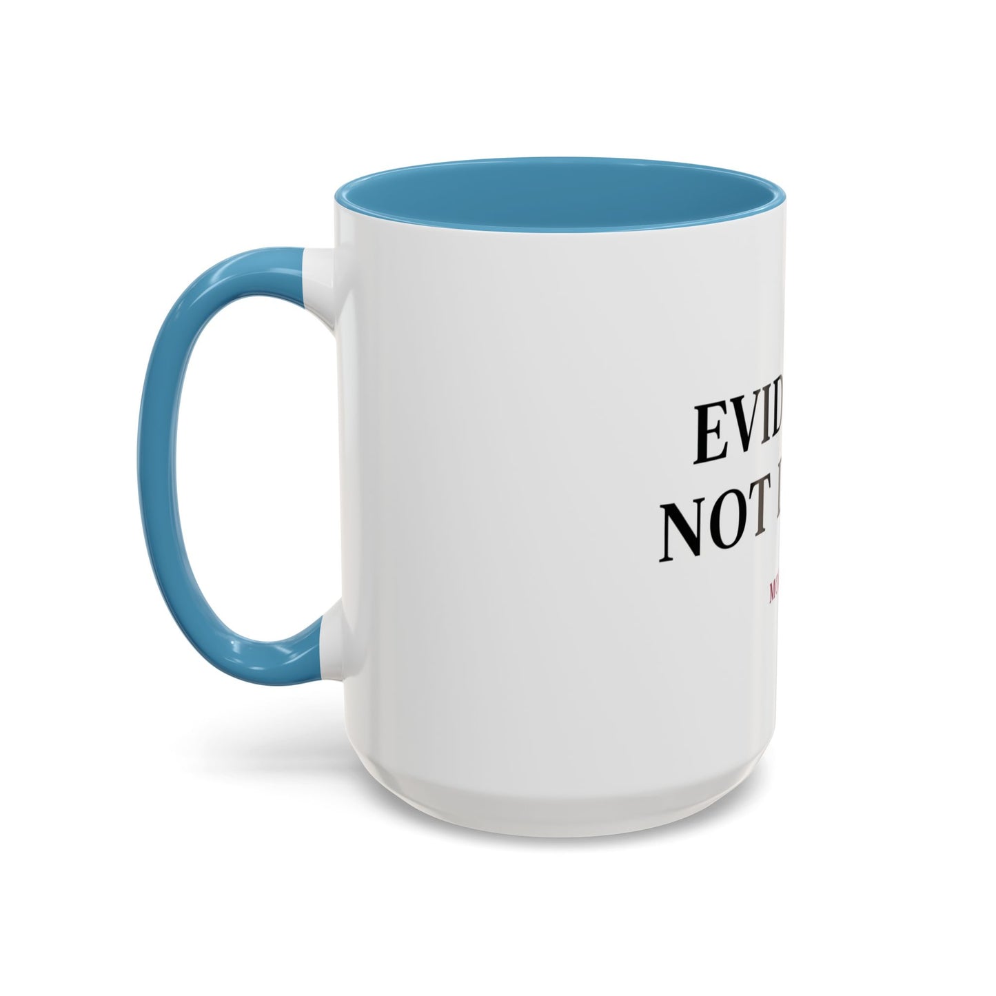 “Evidence, Not Drama” Two-Tone True Crime Mug – 12 oz