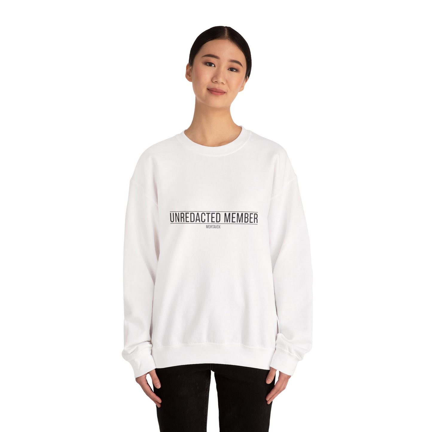 Unredacted Member Sweatshirt — Follow the Clues (Front & Back Print)