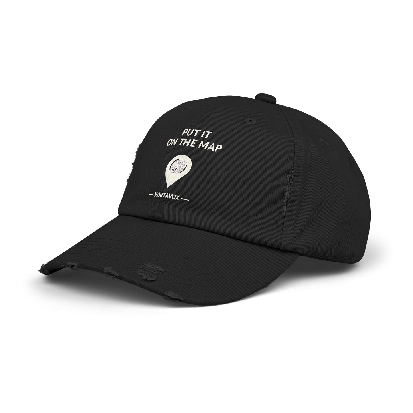 Put It On The Map – Distressed Cotton Dad Hat (Mortavox)