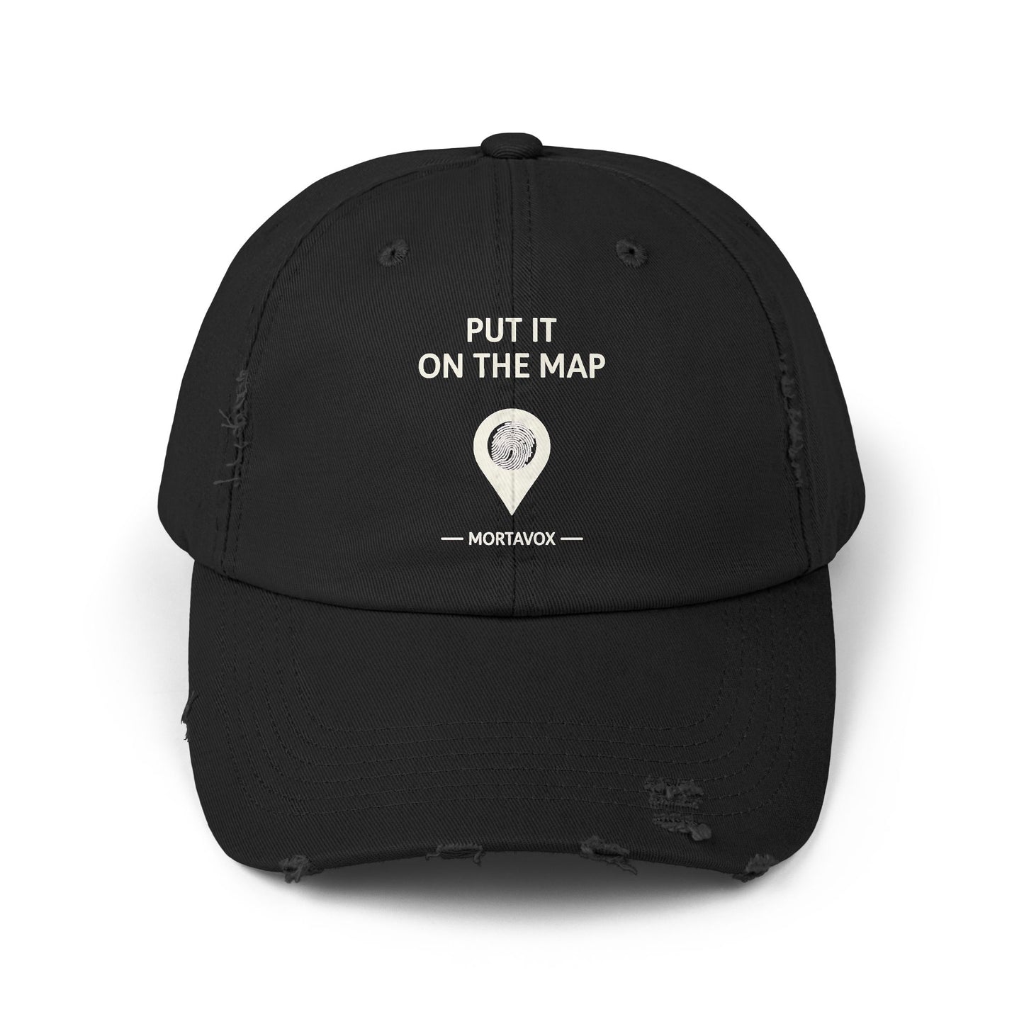 Put It On The Map – Distressed Cotton Hat (Mortavox)