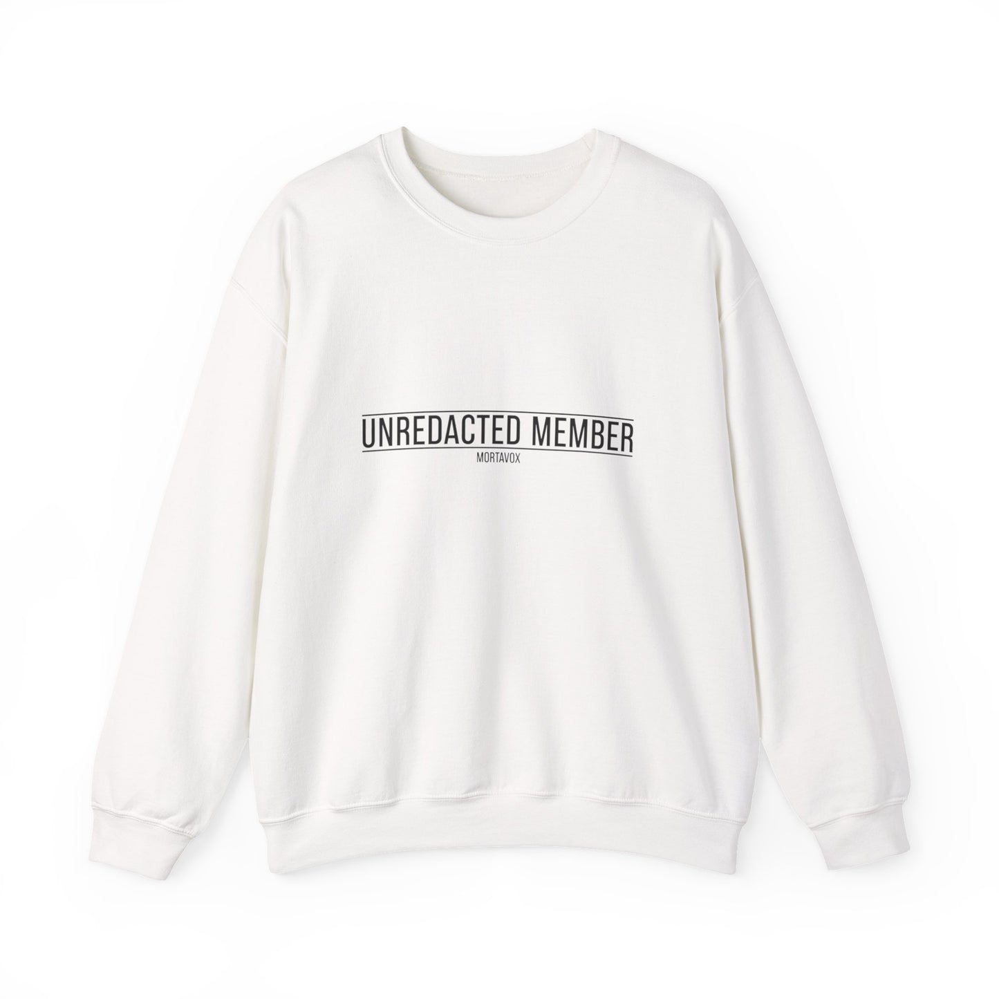 Unredacted Member Sweatshirt — Follow the Clues (Front & Back Print)
