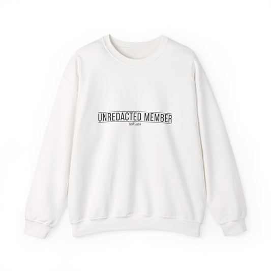 Unredacted Member Sweatshirt — Follow the Clues (Front & Back Print)