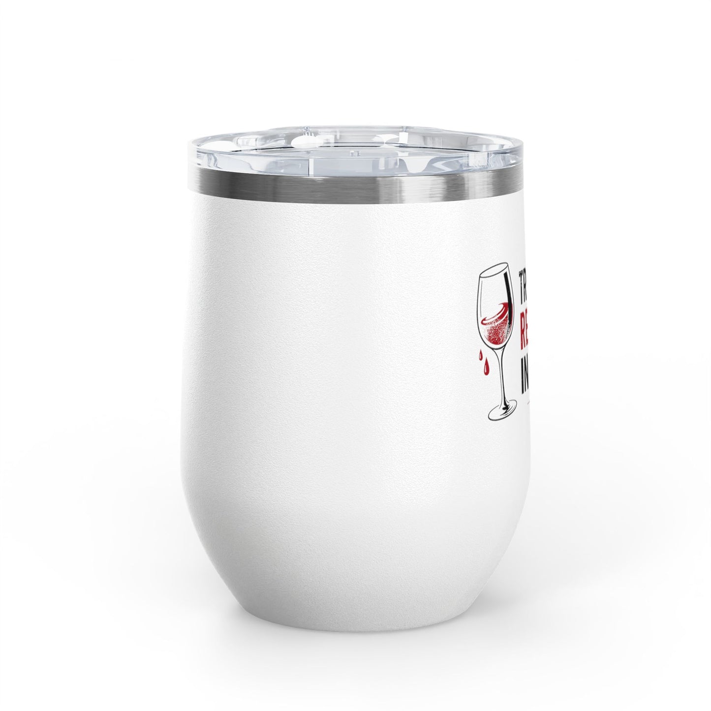 True Crime, Red Wine, in Bed by Nine Wine Tumbler, 12oz