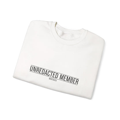 Unredacted Member Sweatshirt — Follow the Clues (Front & Back Print)