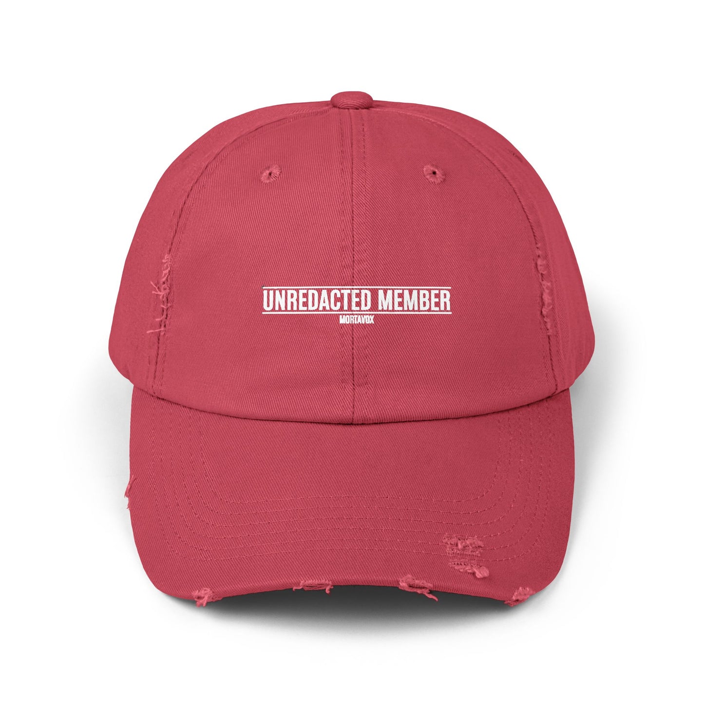 Unredacted Member – Distressed Cotton Hat (Mortavox)