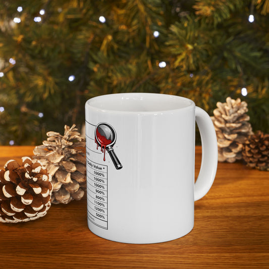Mortavox True Crime Facts Mug, 11 oz