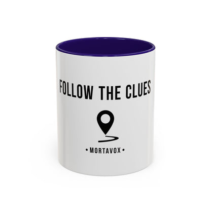Follow the Clues – True Crime Coffee Mug (Mortavox)