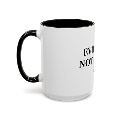 “Evidence, Not Drama” Two-Tone True Crime Mug – 12 oz