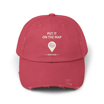 Put It On The Map – Distressed Cotton Hat (Mortavox)