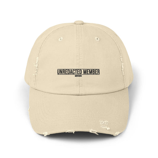 Unredacted Member – Distressed Cotton Hat (Mortavox)