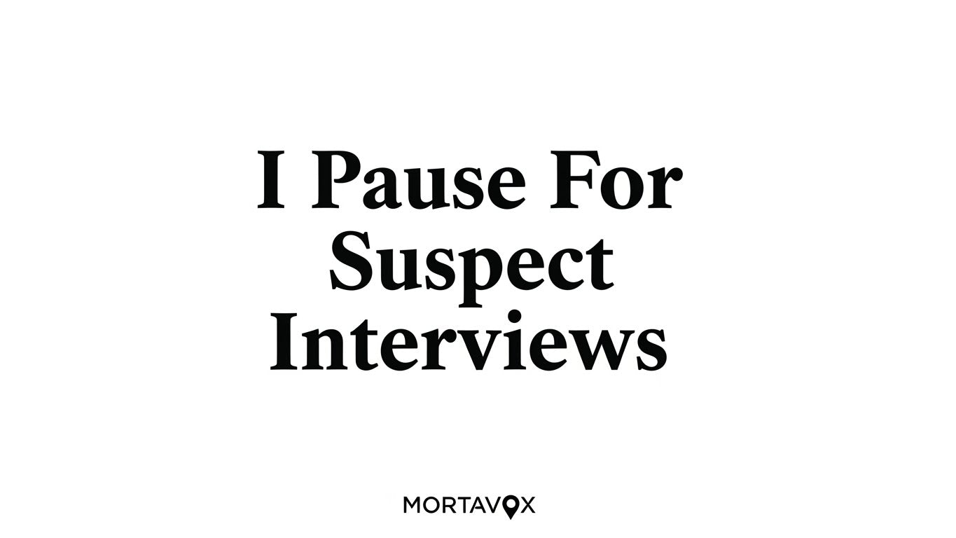 “I Pause for Suspect Interviews” Coffee Mug – 12oz