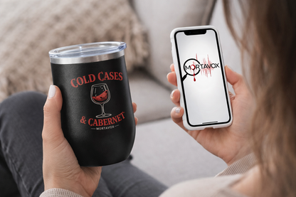 Cold Cases & Cabernet Mortavox Wine Tumbler