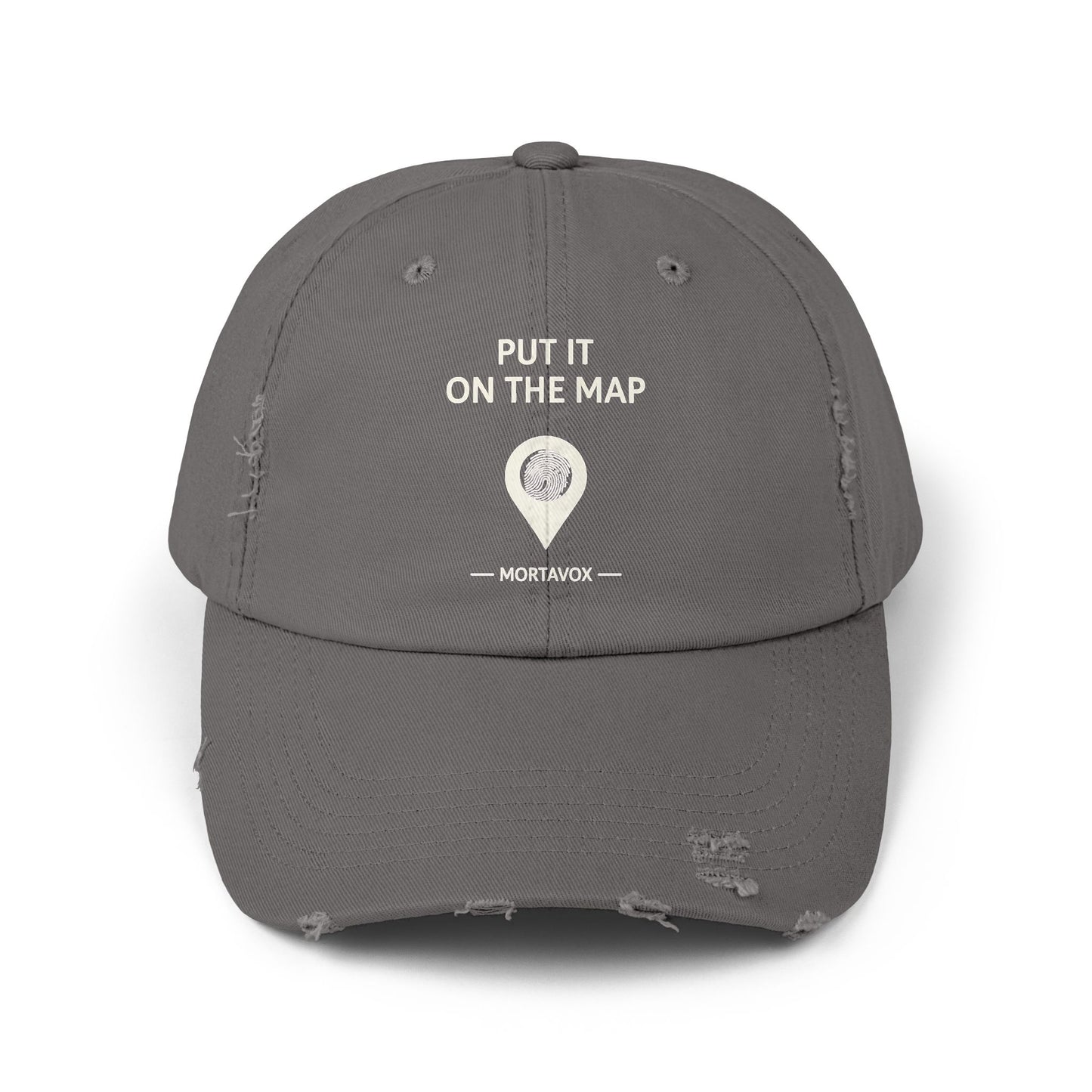 Put It On The Map – Distressed Cotton Hat (Mortavox)