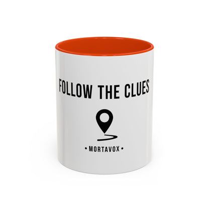 Follow the Clues – True Crime Coffee Mug (Mortavox)