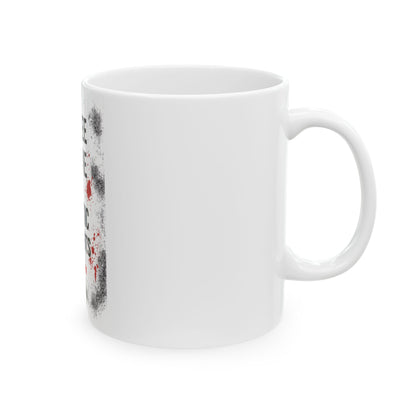 Coffee Crime and Chaotic Thoughts Ceramic Mug, (11oz, 15oz)