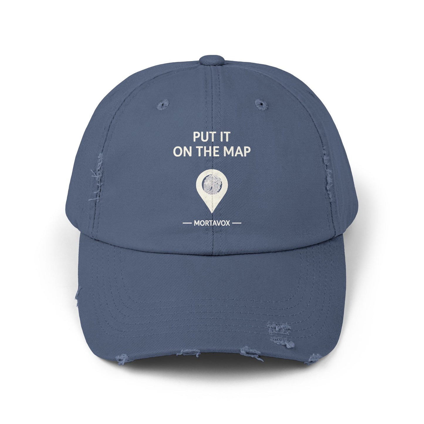 Put It On The Map – Distressed Cotton Hat (Mortavox)