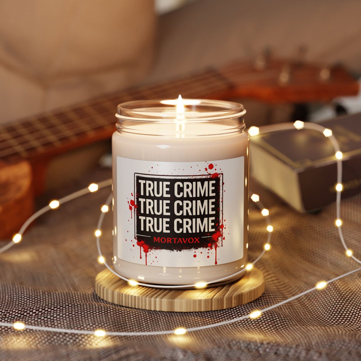 True Crime Candle Scented Soy Candle, 9oz
