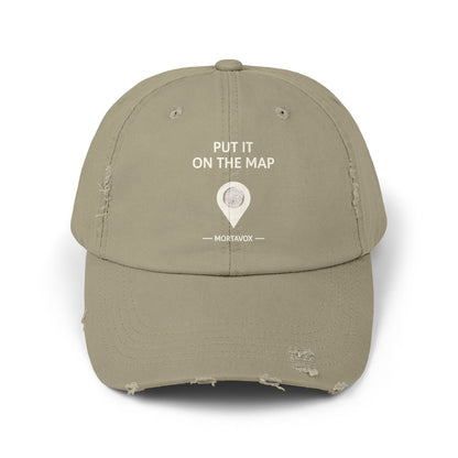Put It On The Map – Distressed Cotton Dad Hat (Mortavox)
