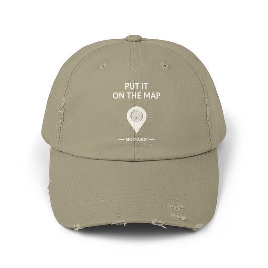 Put It On The Map – Distressed Cotton Dad Hat (Mortavox)