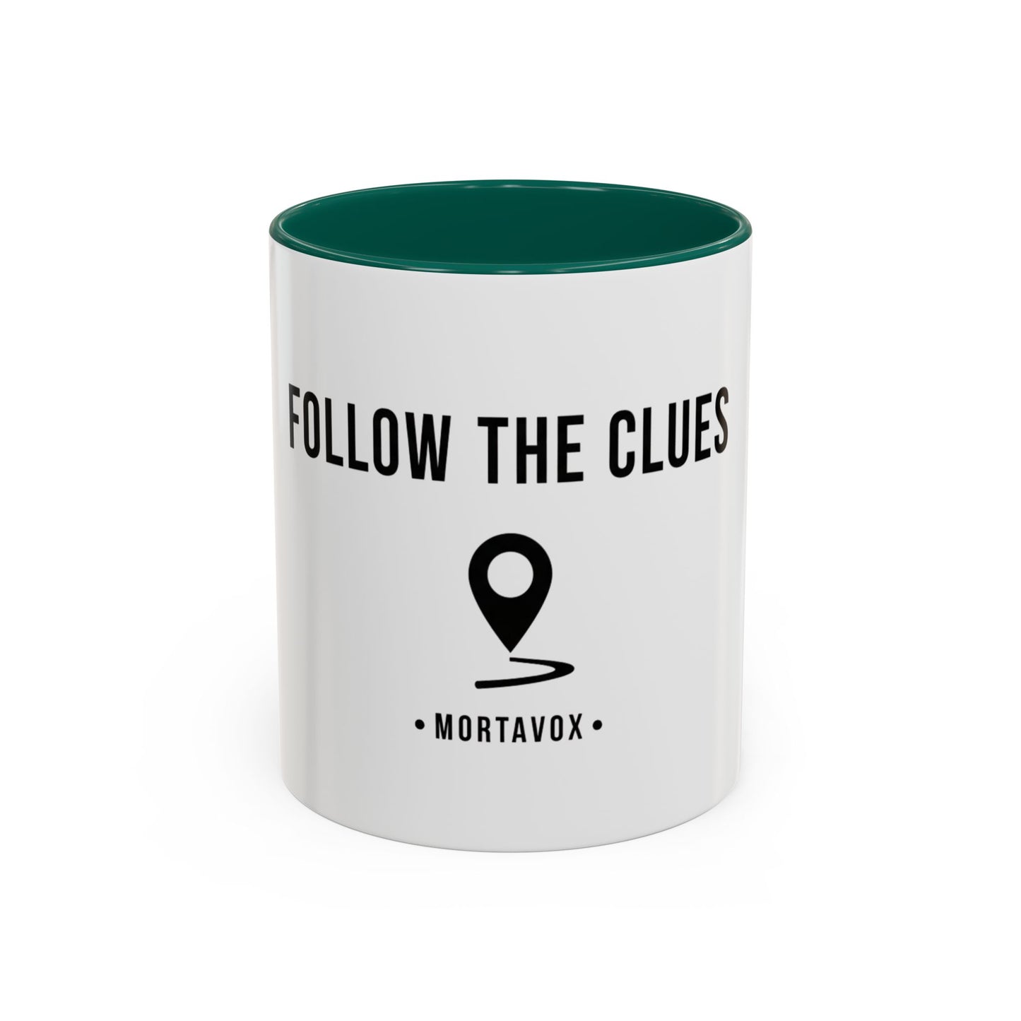 Follow the Clues – True Crime Coffee Mug (Mortavox)