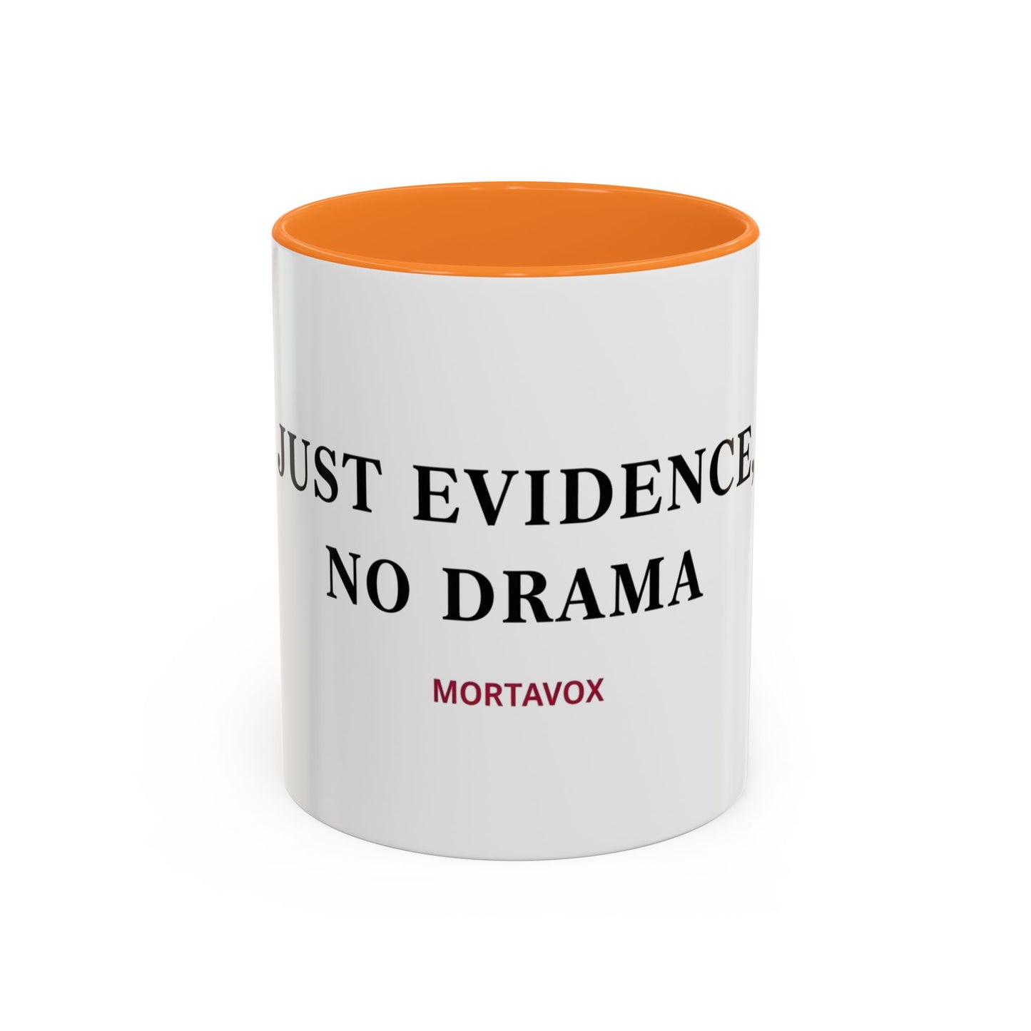 Just Evidence, No Drama – True Crime Coffee Mug (Mortavox)
