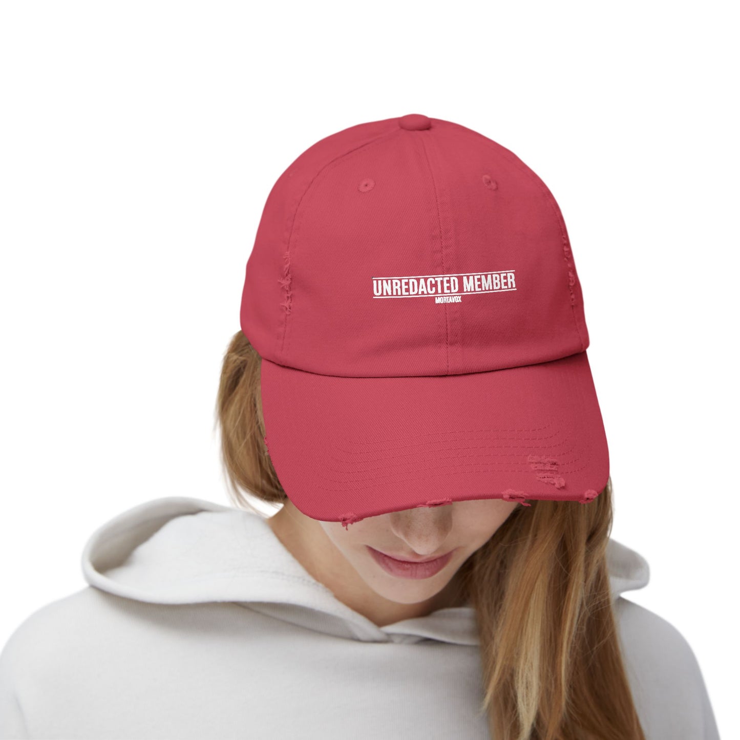 Unredacted Member – Distressed Cotton Hat (Mortavox)