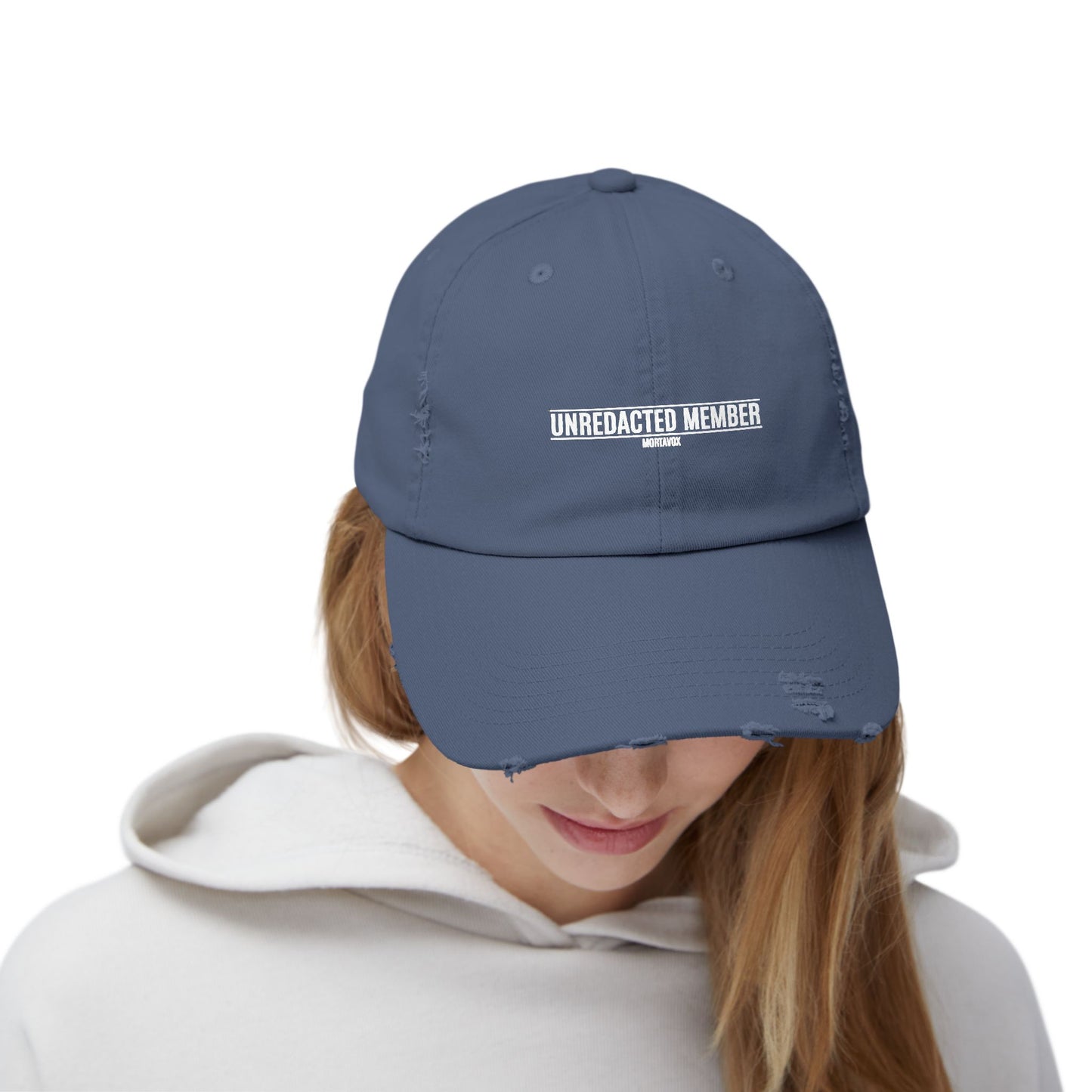 Unredacted Member – Distressed Cotton Hat (Mortavox)