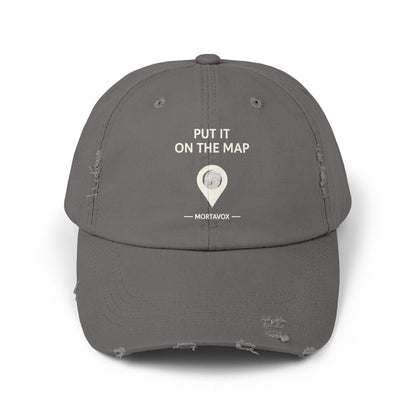Put It On The Map – Distressed Cotton Dad Hat (Mortavox)