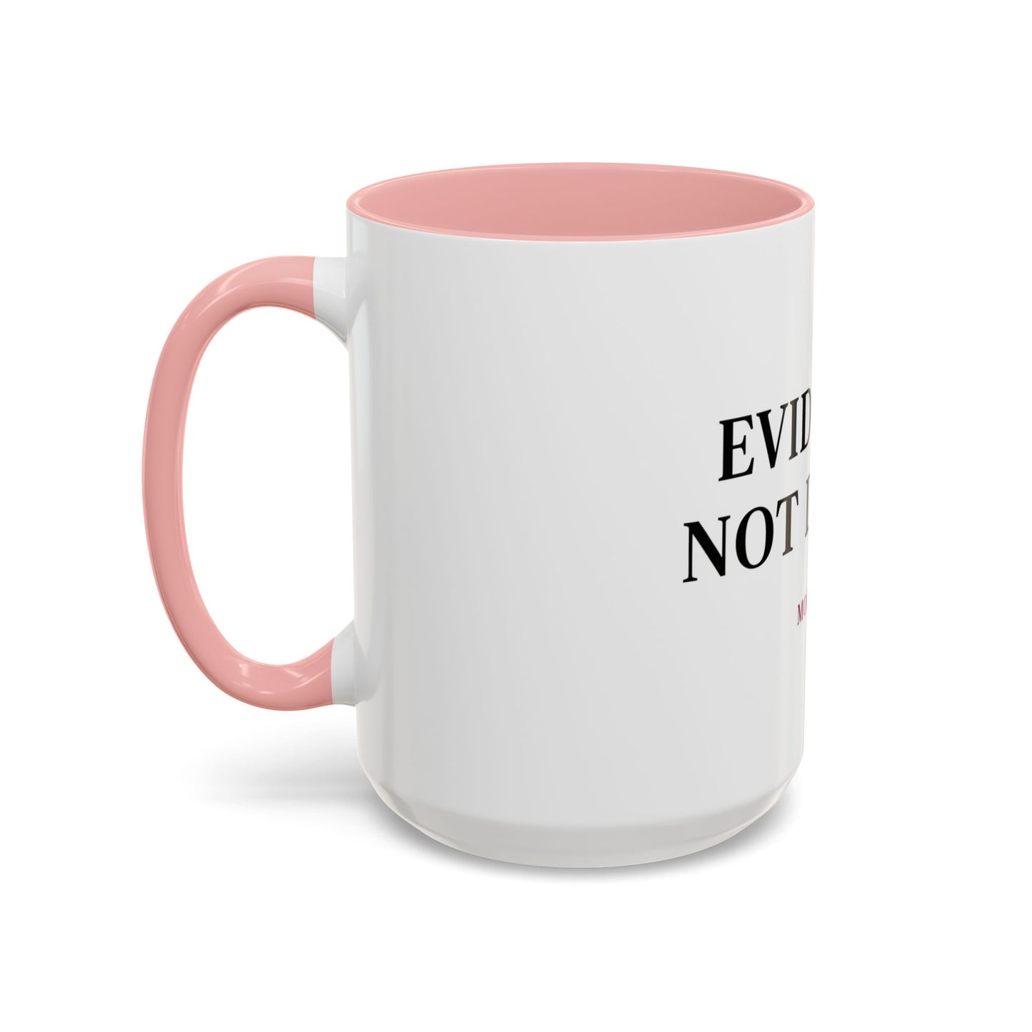 “Evidence, Not Drama” Two-Tone True Crime Mug – 12 oz