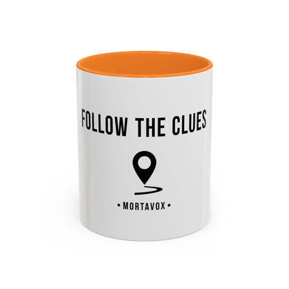 Follow the Clues – True Crime Coffee Mug (Mortavox)
