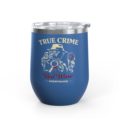 Mortavox True Crime & Red Wine Black Tumbler, 12oz