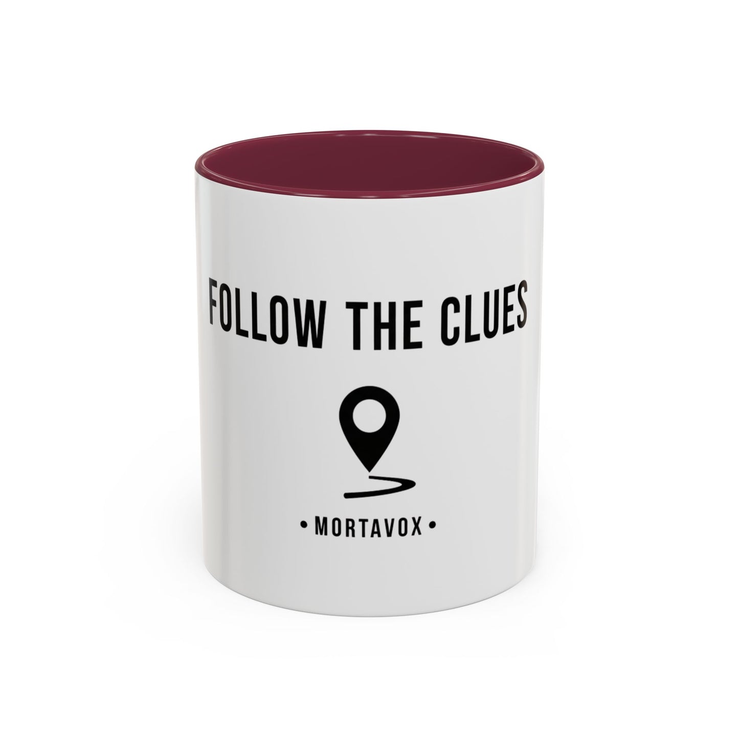 Follow the Clues – True Crime Coffee Mug (Mortavox)
