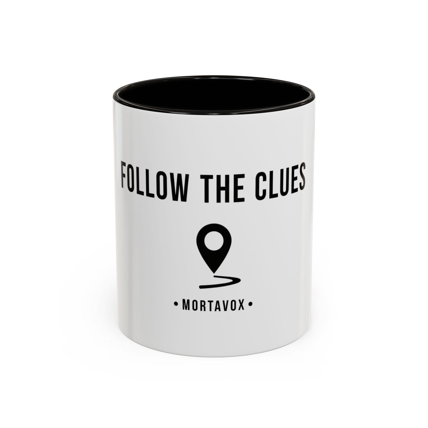 Follow the Clues – True Crime Coffee Mug (Mortavox)