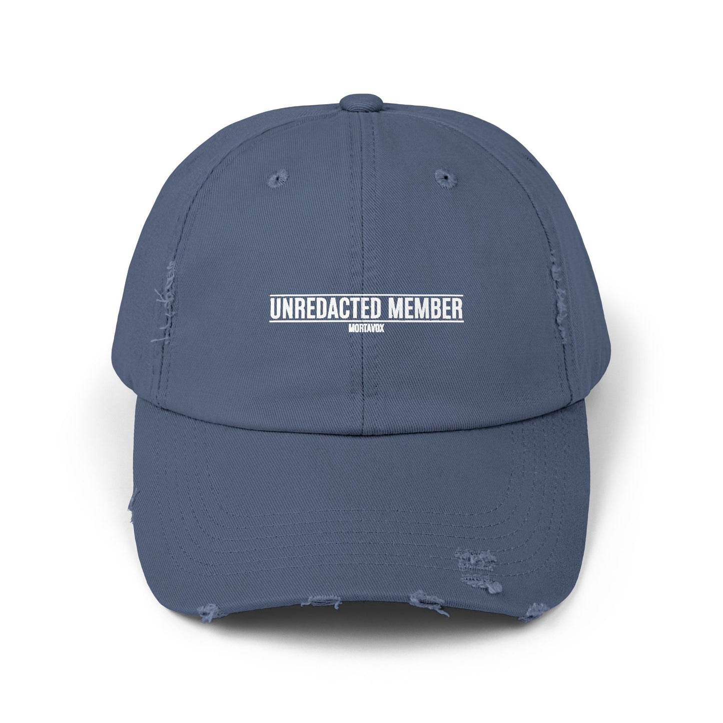 Unredacted Member – Distressed Cotton Hat (Mortavox)