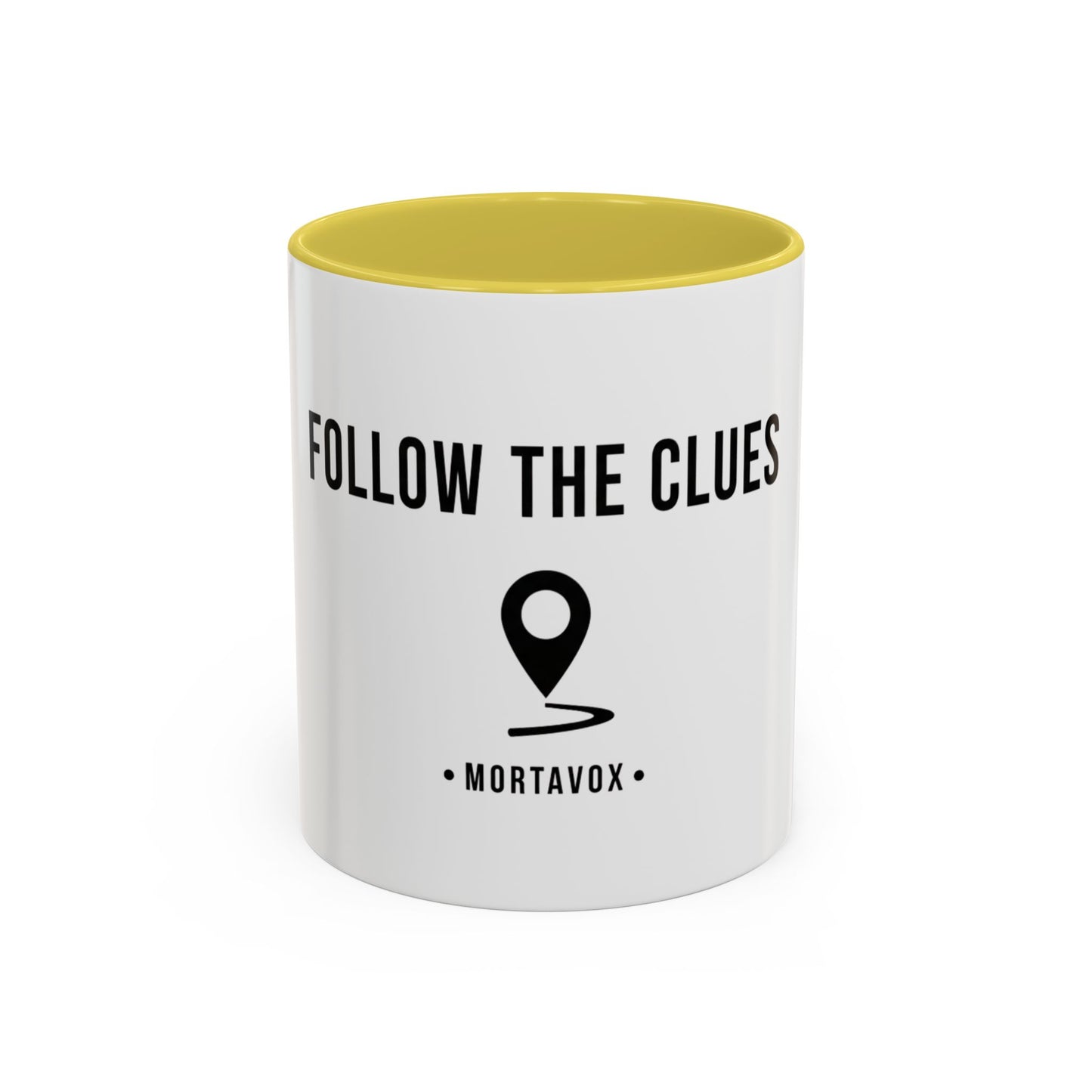 Follow the Clues – True Crime Coffee Mug (Mortavox)