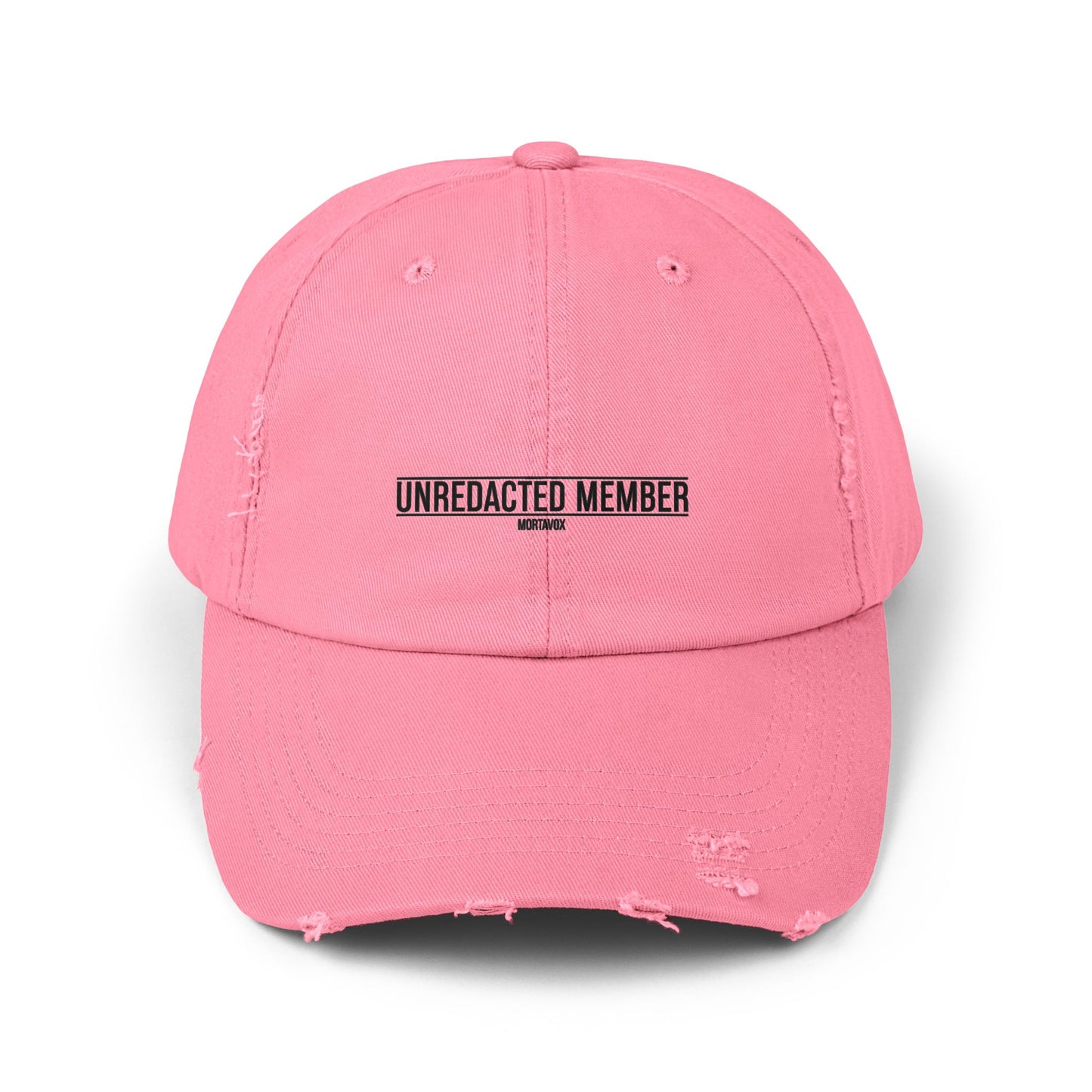 Unredacted Member – Distressed Cotton Hat (Mortavox)